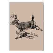 Rustieke herten bos bruiloft tafel Kaart (Achterkant)