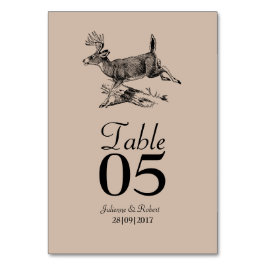 Rustieke herten bos bruiloft tafel Kaart