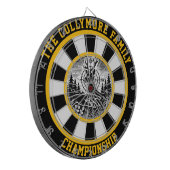 Rustieke herten bos muur decor dartbord (Voorkant Links)