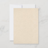 Rustieke herten bruiloft RSVP kaarten Kaartje (Achterkant)