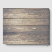 Rustieke herten gewei land boerderij hout bruiloft gastenboek (Achterkant)