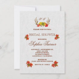 Rustieke herten geweitjes herfst boho bruiloft uit kaart