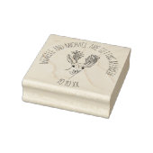 Rustieke Herten Save the Date Rubberstempel (Stempel)
