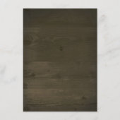 Rustieke Herten Schuur Hout Bruiloft Informatie Informatiekaartje (Achterkant)