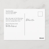 Rustieke Herten Winter Sneeuw Scène Kerstmis Briefkaart (Achterkant)