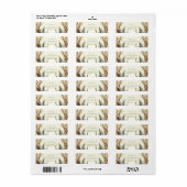 Rustieke hertshoorn bosland etiket (Full Sheet)