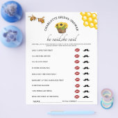 Rustieke Hij zei Zij zei Bruidsfeest Spel Flyer (Enkel)