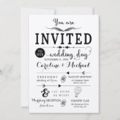 Rustieke Hipster bruiloft uitnodigingskaart Kaart (Voorkant)