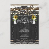 Rustieke Hoefijzers & Bloemen Landelijke DETAILS K Informatiekaartje (Voorkant)