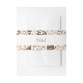 Rustieke Hoefijzers & Lace Country Wedding Uitnodigingen Wikkel (Voorkant Voorbeeld)