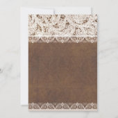 Rustieke Hoefijzers & Lace Country Westerne BRUILO Kaart (Achterkant)