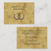 Rustieke Hoefijzers Noodlijdend BG Accommodaties Informatiekaartje (Voorkant / Achterkant)