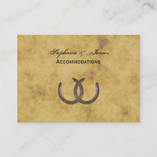 Rustieke Hoefijzers Noodlijdend BG Accommodaties Informatiekaartje