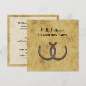 Rustieke Hoefijzers Noodlijdend BG SQ Afstuderen Kaart (Voorkant / Achterkant)