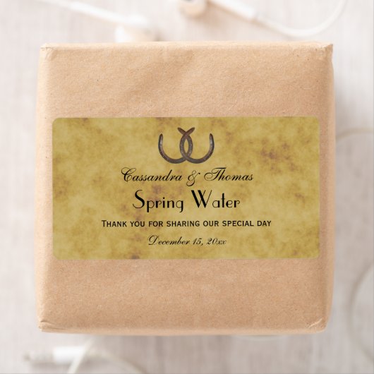 Rustieke Hoefijzers Noodlijdend BG Water Label (Insitu)