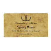 Rustieke Hoefijzers Noodlijdend BG Water Label (Voorkant)