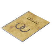 Rustieke Hoefijzers Noodlijdend BG Wedding Journal Notitieboek (Linkerzijde)