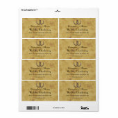 Rustieke Hoefijzers Noodlijdend BG Wine Label (Full Sheet)