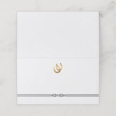 Rustieke Hoefijzers & Touwbekleding Plaatskaartje (Buitenkant ongevouwen)