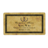 Rustieke Hoefijzers van Distress BG Water Label (Voorkant)