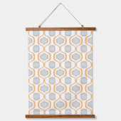 Rustieke hoeken: Geometrische tinten van de boerde Hangend Wandkleed (Voorkant)