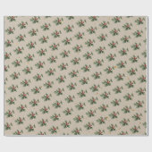  rustieke Holly Berry kerst Cadeaupapier (Vlak)