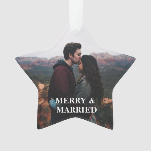 Rustieke Holly Pine Passen getrouwd Milestone Cust Ornament (voorkant)