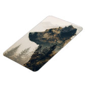Rustieke hond bos landschap magneet (Linkerzijde)