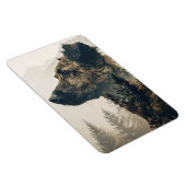 Rustieke hond bos landschap magneet (Rechterzijde)