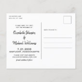 Rustieke honden trouwbudget save the date ansichtk (Achterkant)