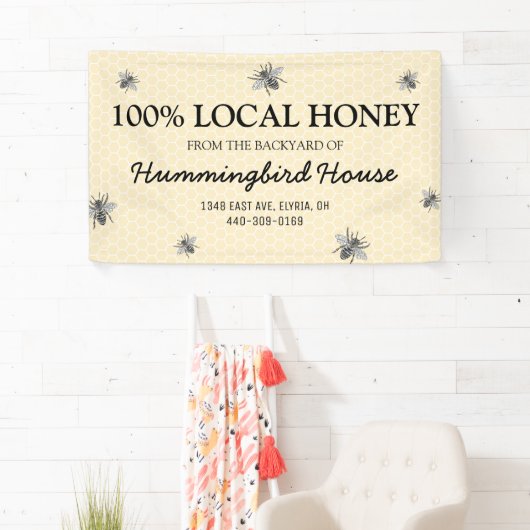 Rustieke Honey Business Spandoek (Insitu)
