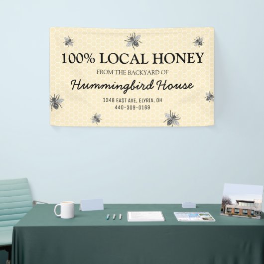 Rustieke  Honey Business Spandoek (Beurs)