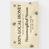 Rustieke  Honey Business Spandoek (Verticaal)