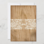 Rustieke honing doen douche Uitnodiging (Achterkant)