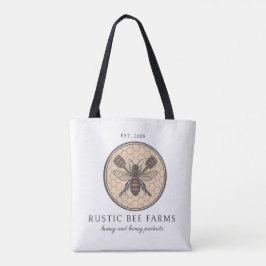 Rustieke honingbij imker bijenstal tote bag