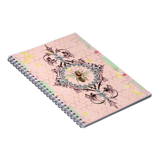 Rustieke honingbij notitieboek (Rechterzijde)