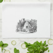 rustieke honingbijenkorf theedoek (Gevouwen)