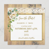 rustieke honingden save the date (Voorkant / Achterkant)