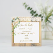 rustieke honingden save the date (Staand voorkant)