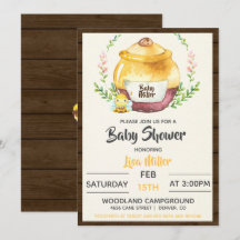 Rustieke honingpot & Bij Baby Shower