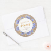 Rustieke honingpot bijenhouderij label | Wilde blo (Envelop)