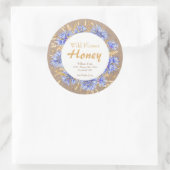 Rustieke honingpot bijenhouderij label | Wilde blo (Tas)