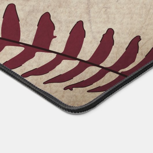 Rustieke honkbal naam Initialen nummer retro  Bureaumat (Hoek)