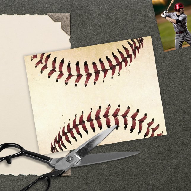 Rustieke honkbal touwtjes scrapbooking karton (Creator heeft geüpload)