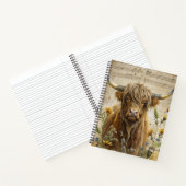 Rustieke Hoogland Koe Notitieboek (Binnen)