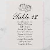 Rustieke Horse Country Westerne bruiloft Zitting G (Voorkant)