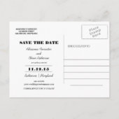 Rustieke Hortensia's Floral Save The Date Aankondigingskaart (Achterkant)