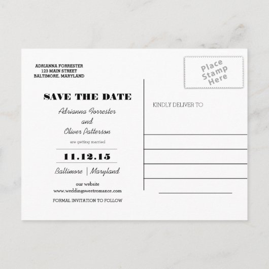 Rustieke Hortensia's Floral Save The Date Aankondigingskaart (Achterkant)