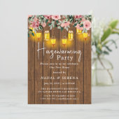 Rustieke Housewarming Party Home Sweet Home Kaart (Staand voorkant)