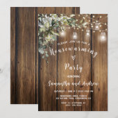 rustieke housewarming party kaart (Voorkant / Achterkant)